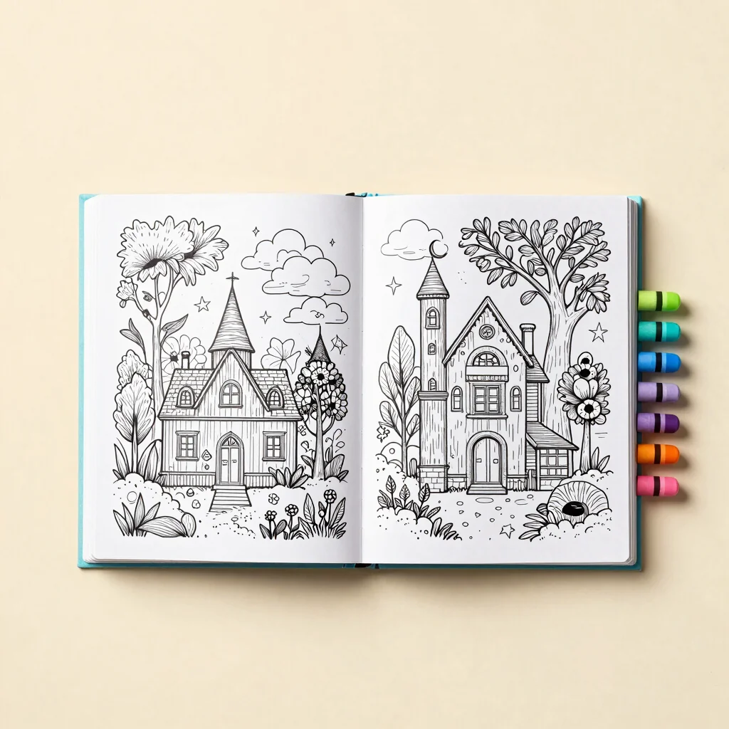 Caderno de Colorir Mundo dos Sonhos